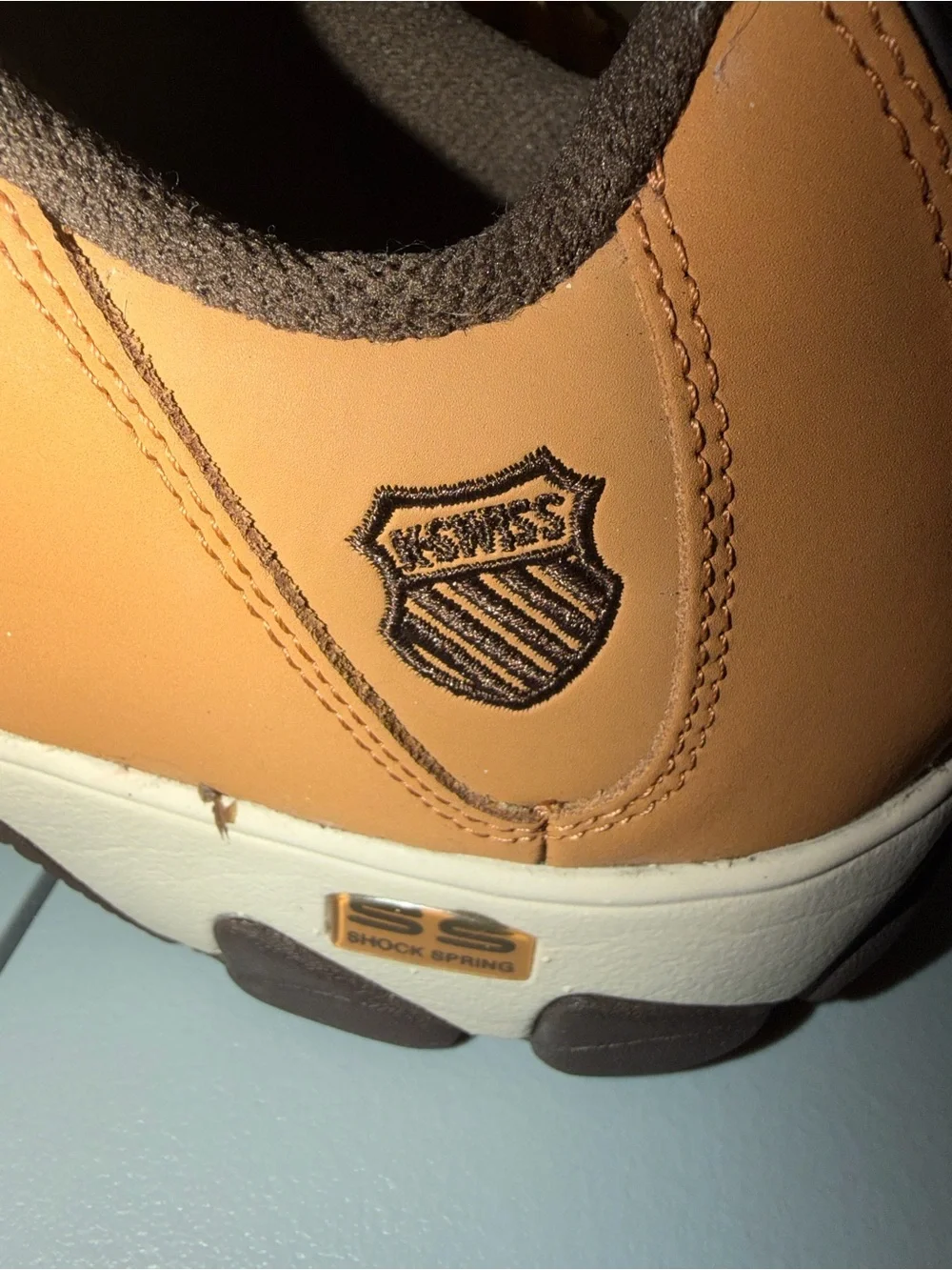 K-Swiss Men's Tan/Chestnut Leather Sneakers